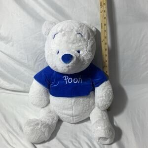 Plush Winnie The Pooh Winter Pooh White Disney Store Exclusive Edition